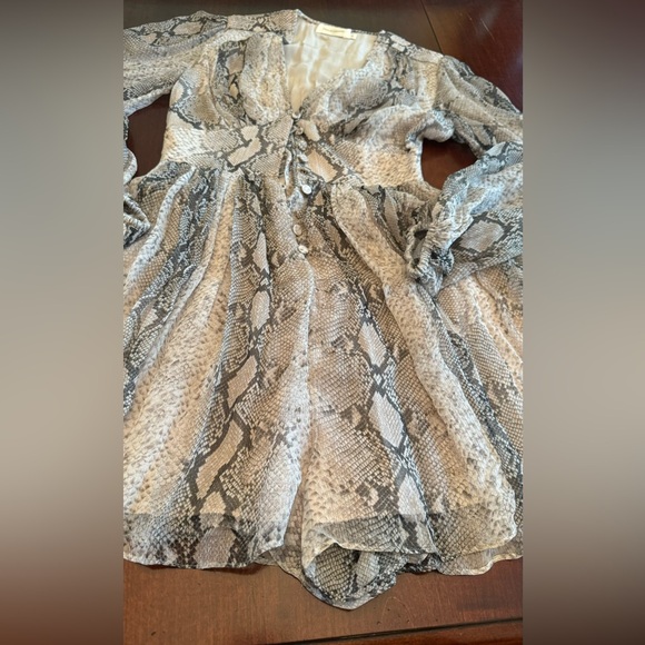 Zimmermann Corsage Snake Print Romper - Picture 5 of 7